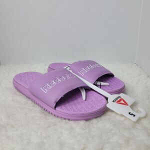 Reebok Women's Size 6 Dual Density Slip-On Slides  Orchid White